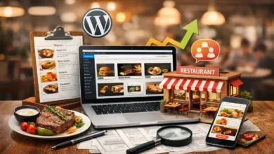 تصميم موقع مطعم باستخدام ووردبريس مع عرض قائمة الطعام ونظام الطلب عبر الإنترنت