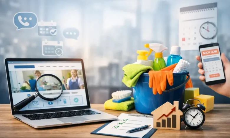 أفضل قالب ووردبريس لشركات التنظيف مع تصميم موقع وخيارات حجز وتواصل