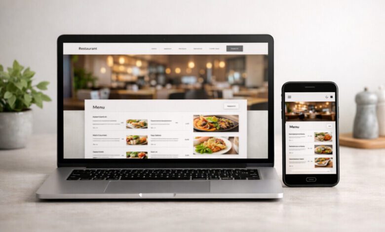 تصميم موقع مطعم احترافي على ووردبريس مع تجربة استخدام واضحة على الجوال