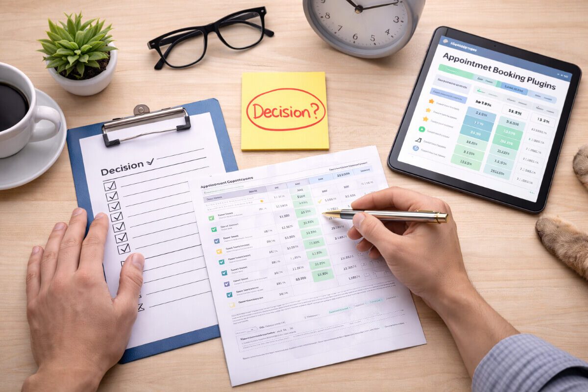 اتخاذ قرار منظم لاختيار نظام حجز مواعيد يناسب طبيعة العمل