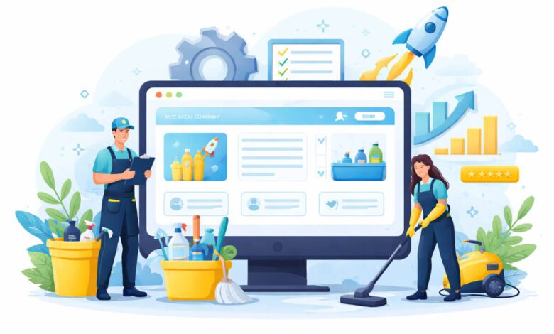 تصميم موقع شركة تنظيف يعرض الخدمات ويساعد على جذب طلبات العملاء