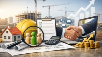 مفهوم جذب العملاء من موقع مقاولات عبر تحسين التحويل وتجربة المستخدم والتواصل المباشر