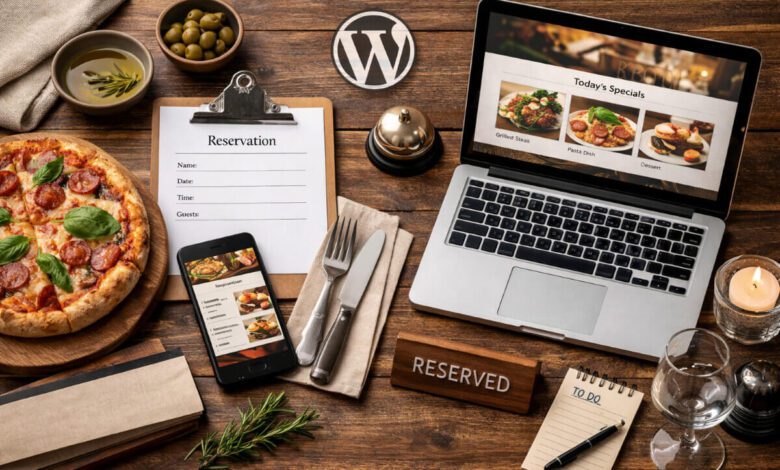 إنشاء موقع مطعم يعرض القائمة وينظم الحجوزات بشكل احترافي