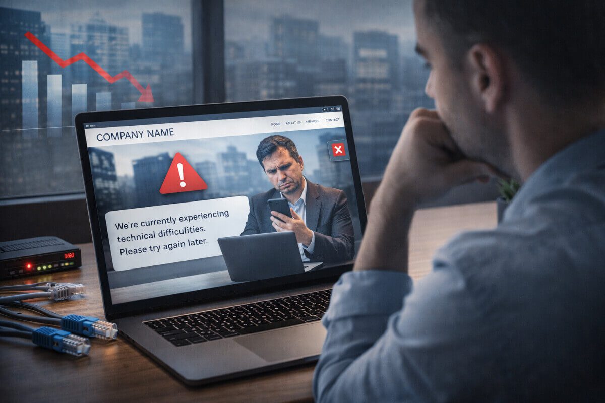 تأثير مشاكل الموقع على تجربة العملاء وقراراتهم في مواقع الشركات