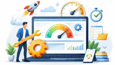 توضيح مرئي لتحسين سرعة موقع شركة بطريقة بسيطة بدون خبرة تقنية