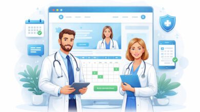 تصميم موقع عيادة طبية احترافي مع نظام حجز مواعيد منظم
