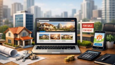 تصميم موقع مكتب عقاري احترافي يعرض العقارات ويُسهّل التواصل مع العملاء