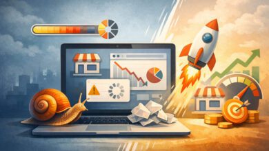 توضيح مشكلة بطء موقع شركة وتأثيرها على الأداء وتجربة الزوار