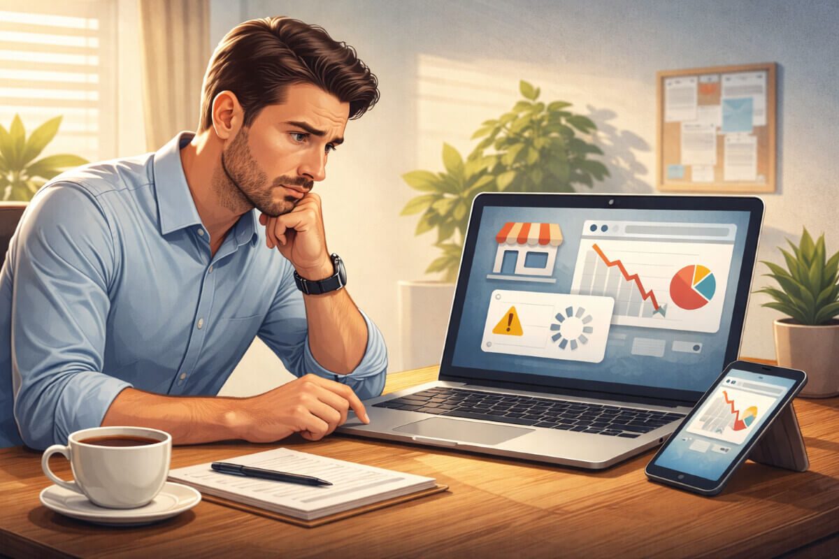 صاحب شركة يلاحظ بطء موقعه وتأثيره على الانطباع الأول لدى الزوار