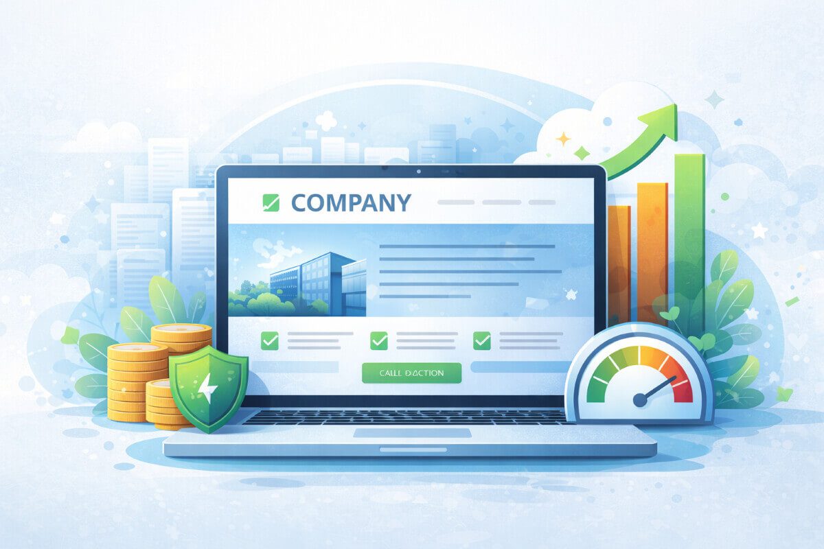 موقع شركة مستقر وسريع يدعم النمو وبناء الثقة وتحسين تجربة العملاء