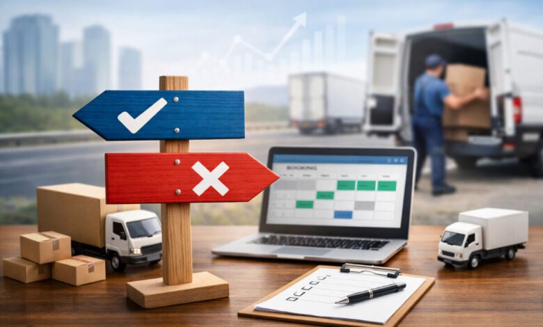 اتخاذ قرار إضافة نظام حجز لموقع شركة نقل