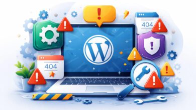 توضيح بصري لتعارض إضافات ووردبريس وتأثيره على استقرار الموقع