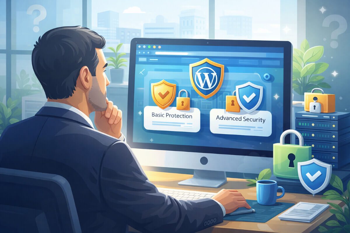 صاحب شركة يقارن بين مستويات حماية موقع ووردبريس لاتخاذ قرار مناسب