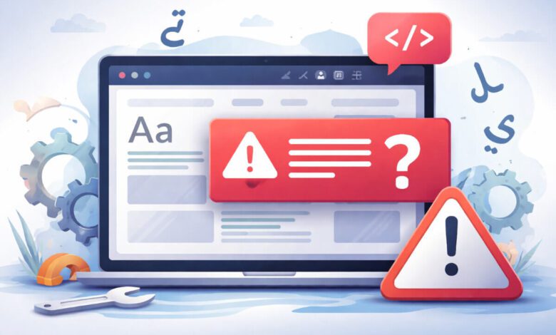 قالب ووردبريس لا يدعم اللغة العربية وتأثير ذلك على تجربة الموقع