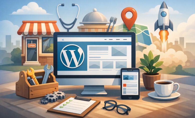 إعداد موقع ووردبريس جاهز للعمل للأعمال المحلية بدون تعقيد تقني