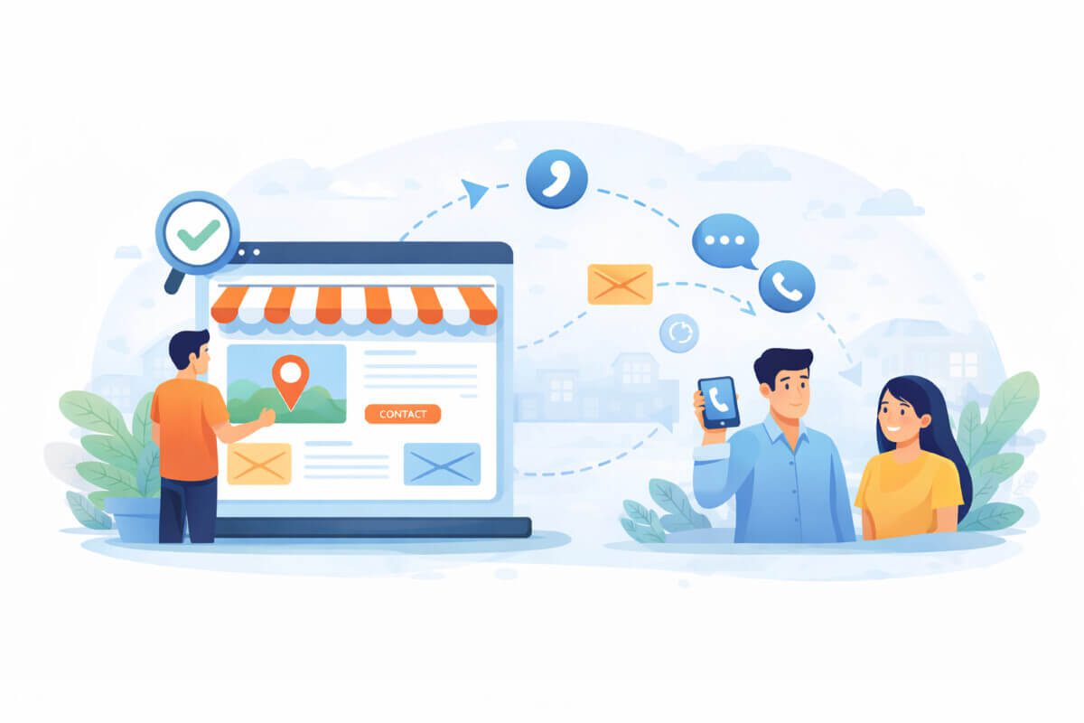 تحويل زوار موقع العمل المحلي إلى تواصل فعلي مع العملاء
